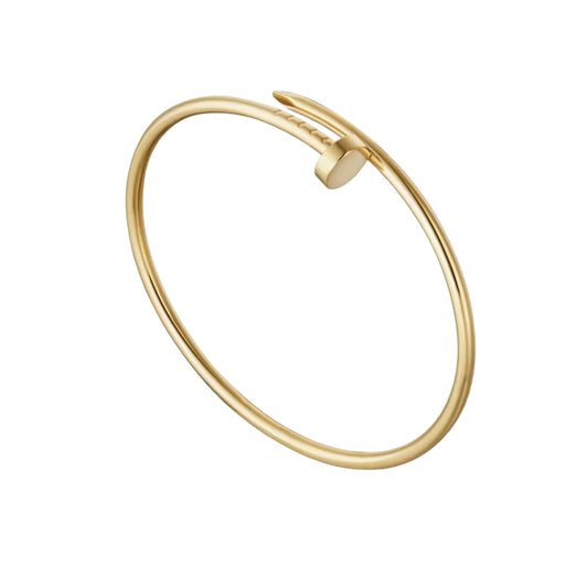 Nail Inspired Gold Bracelet - LORDY JEWELLERY