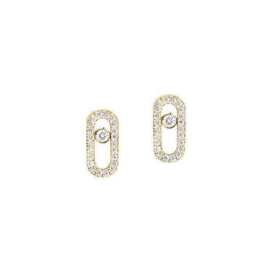 Pavé Oval Diamond Stud Earrings - LORDY JEWELLERY