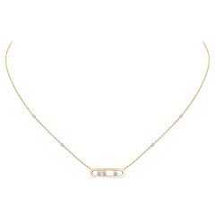 Three-Stone Oval Diamond Necklace - LORDY JEWELLERY