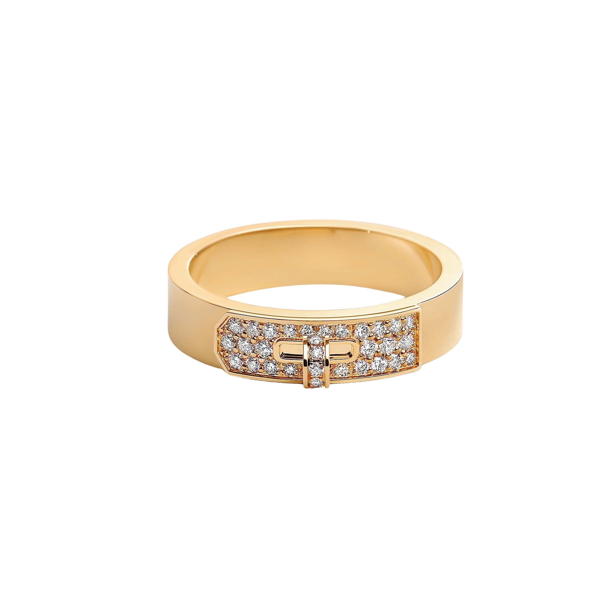 Pave Lock-Clasp Inspired Ring - LORDY JEWELLERY