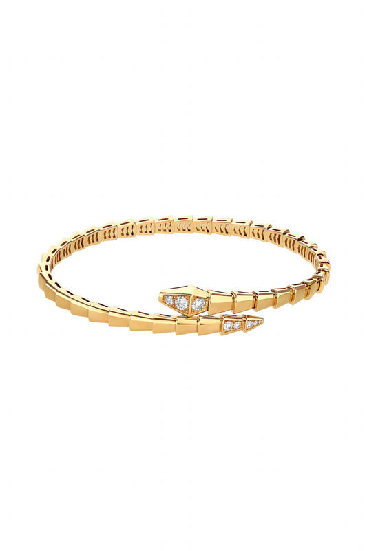 Viper-Coil Bracelet — Diamond Accented - LORDY JEWELLERY