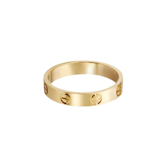 Classic Screw Motif Gold Ring - LORDY JEWELLERY