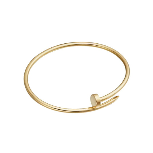 Nail Inspired Gold Bracelet - LORDY JEWELLERY