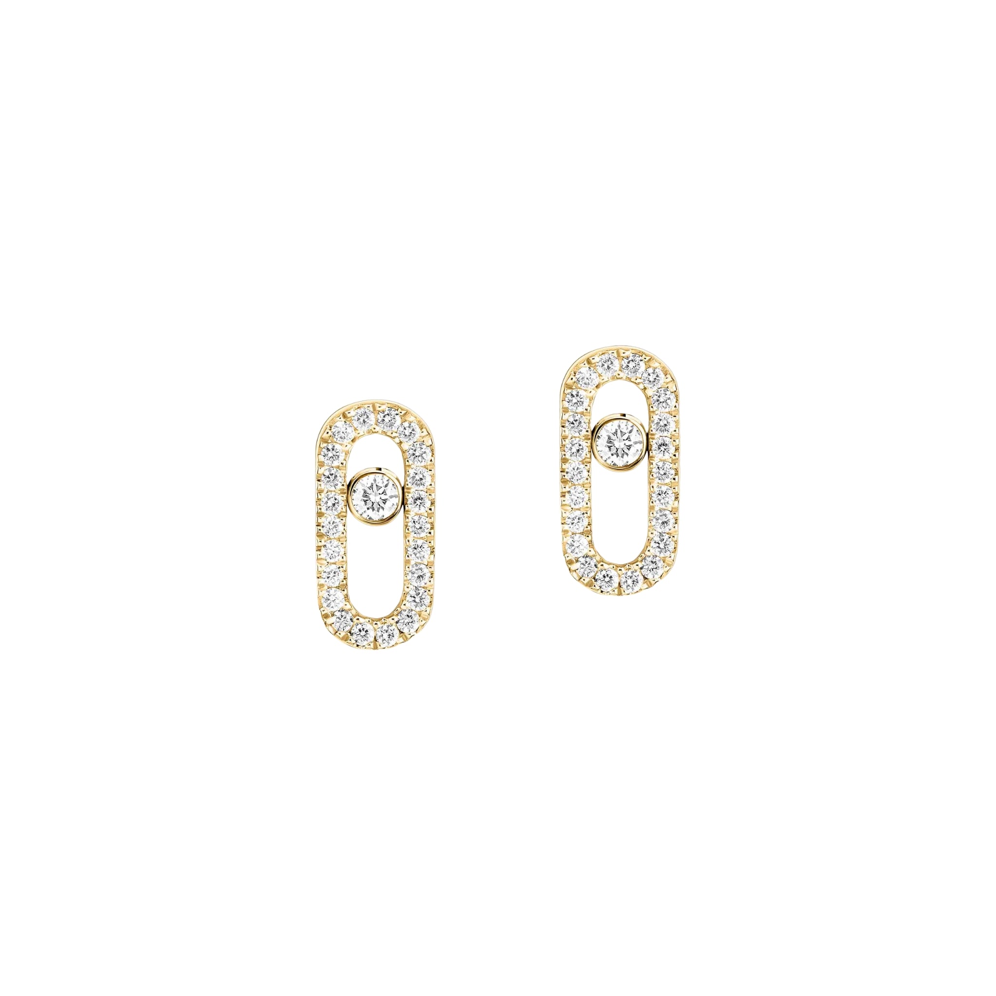 Pavé Oval Diamond Stud Earrings - LORDY JEWELLERY