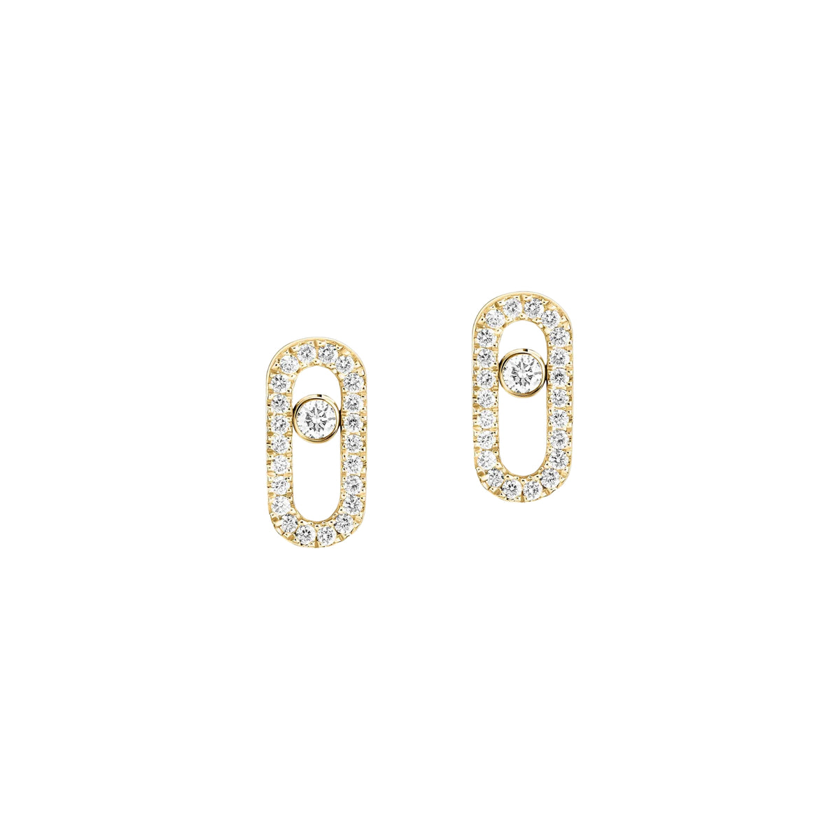 Pavé Oval Diamond Stud Earrings - LORDY JEWELLERY