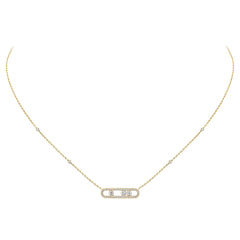 Pavé Oval Charm Chain Necklace - LORDY JEWELLERY