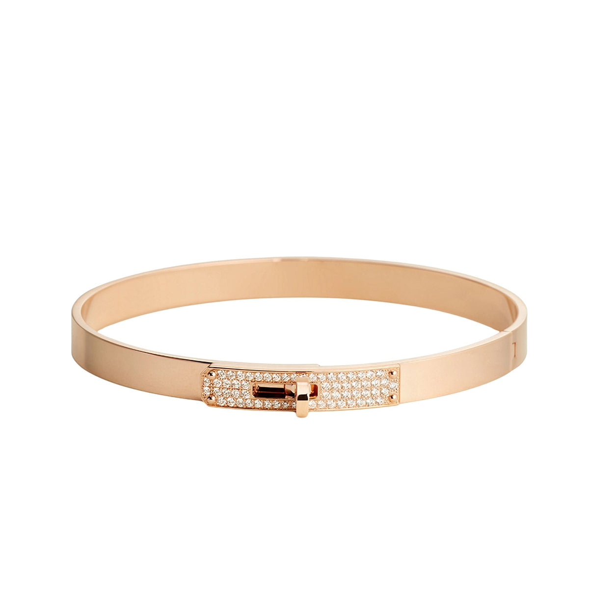 Pave Lock-Clasp Inspired Bracelet — Small Model - LORDY JEWELLERY